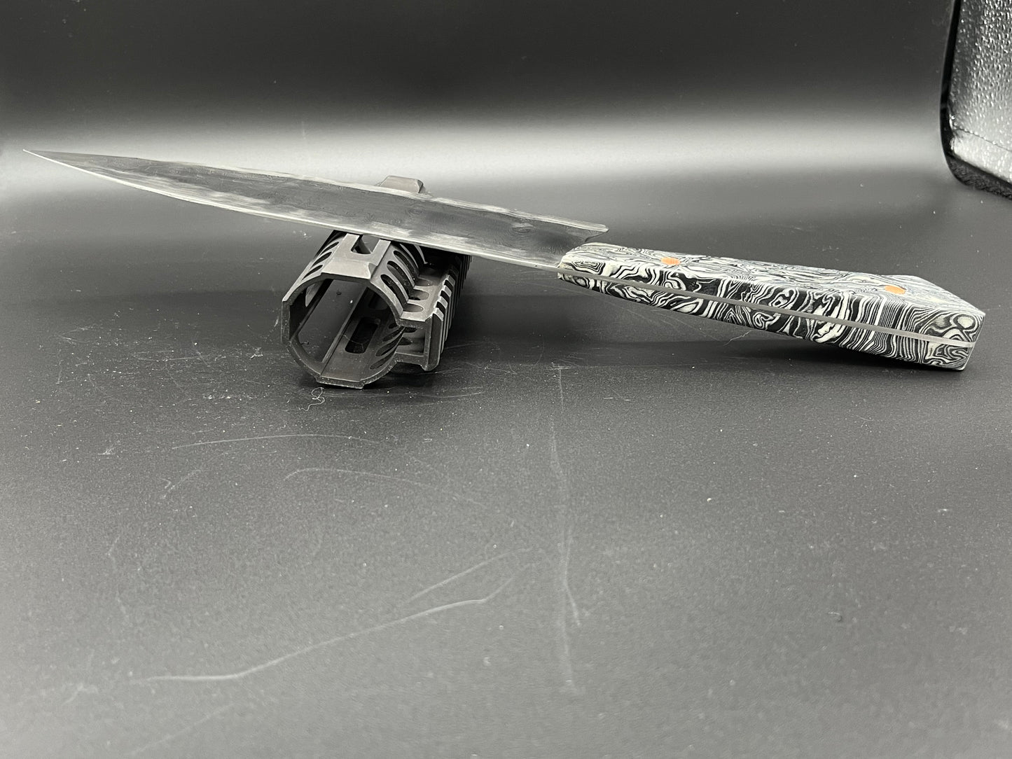 1440 Layer Modified Ladder Pattern Damascus 8.5" Chef