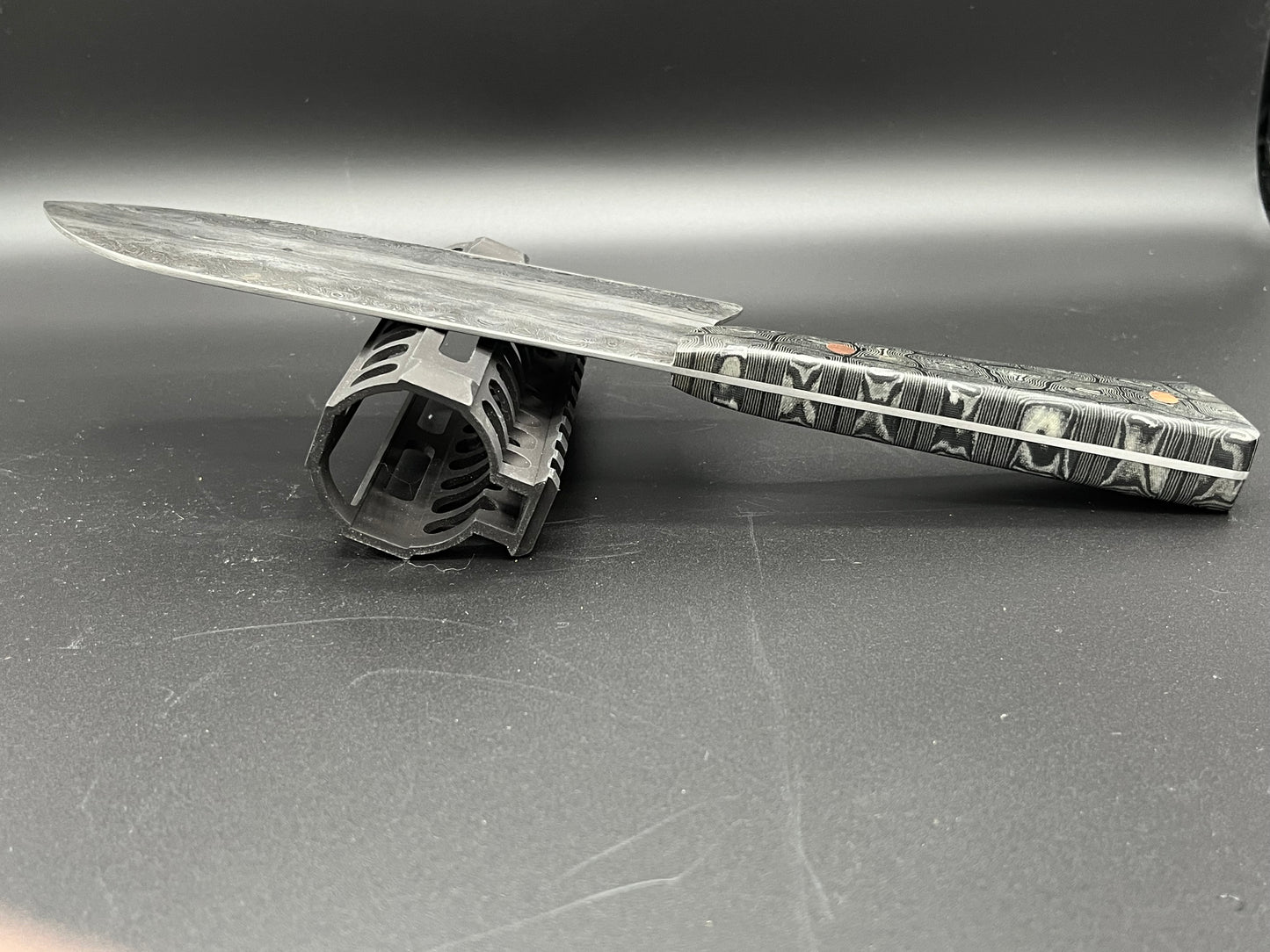 1009 Layer "Riverstorm" Damascus Heavy Duty 7" Santoku