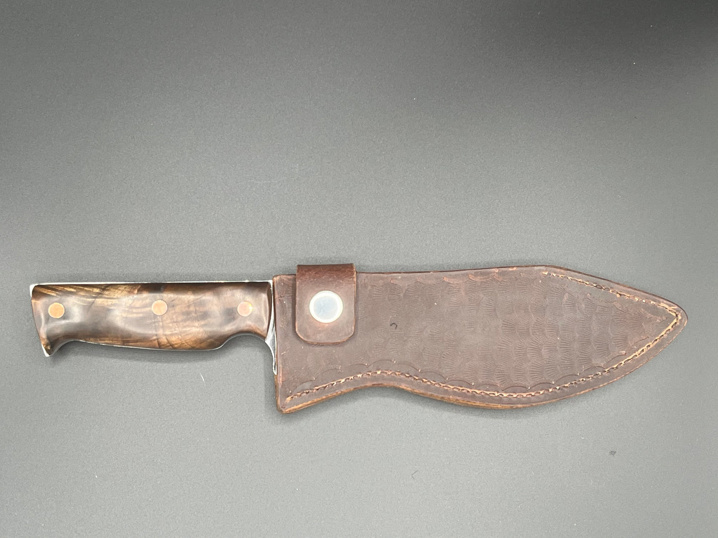 6.5" Recurve Clip Point Chopper Survival Knife 80Crv2