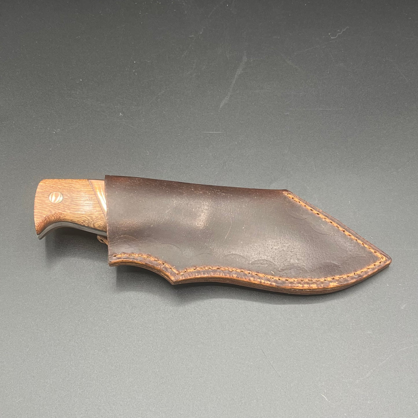 97 Layer Twist Damascus CuMai Recurve EDC