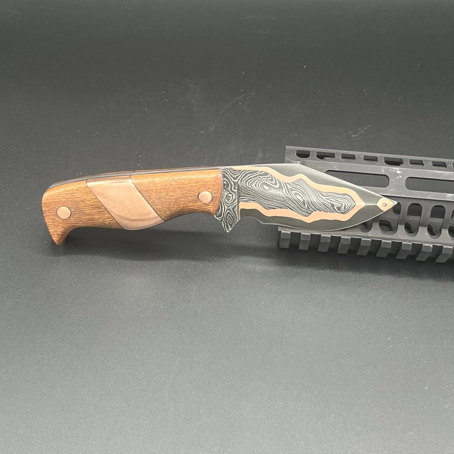 97 Layer Twist Damascus CuMai Recurve EDC