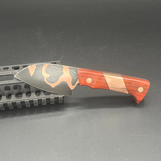 97 Layer Twist Damascus CuMai Pocket Cleaver EDC