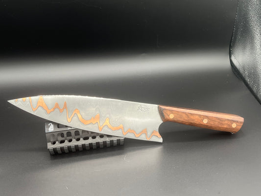 673 Layer Damascus & Copper Go Mai 8.75" Chef's Knife