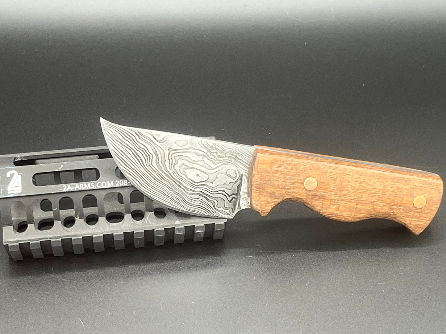 63 Layer Twist Damascus 3" Skinner Rustic Series