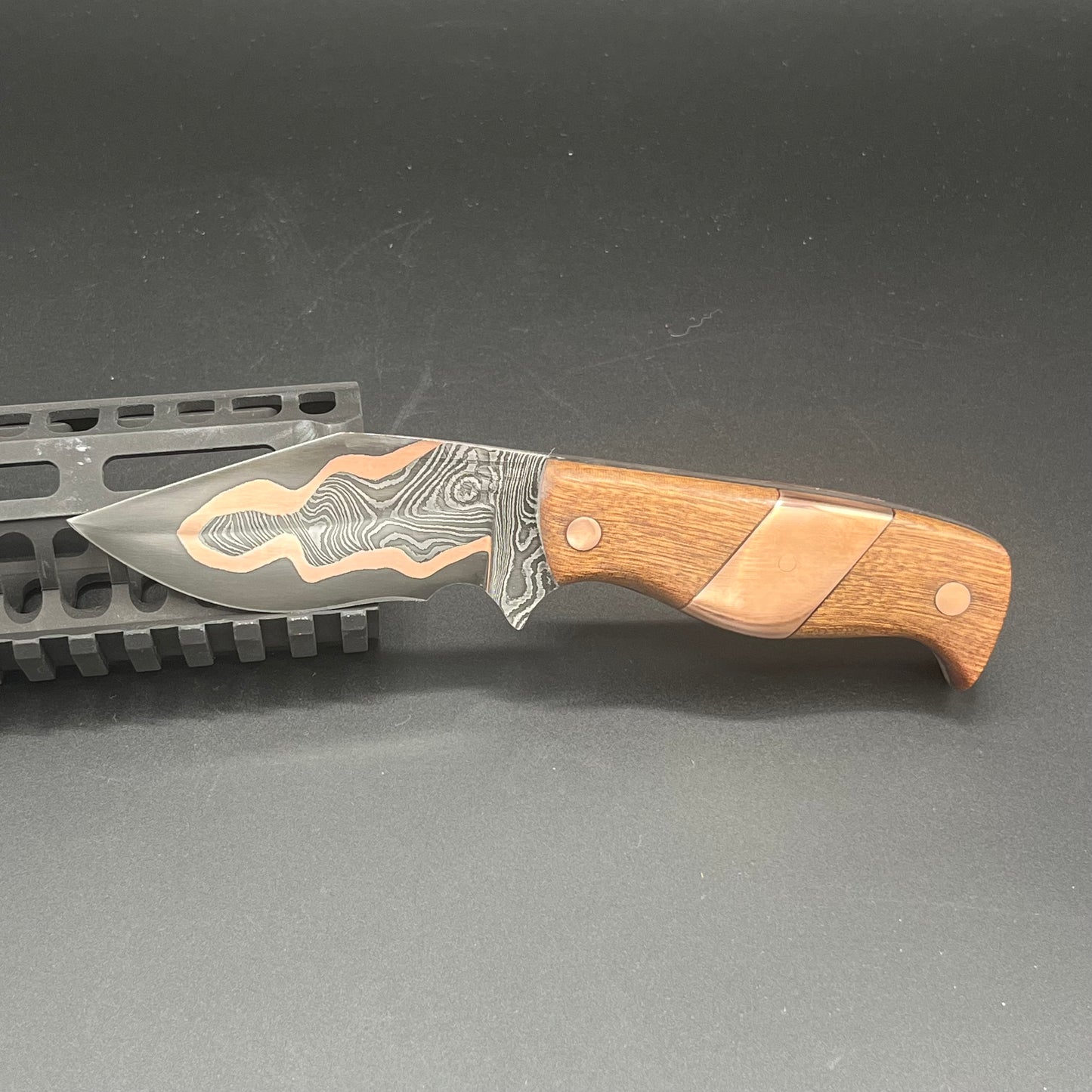 97 Layer Twist Damascus CuMai Recurve EDC