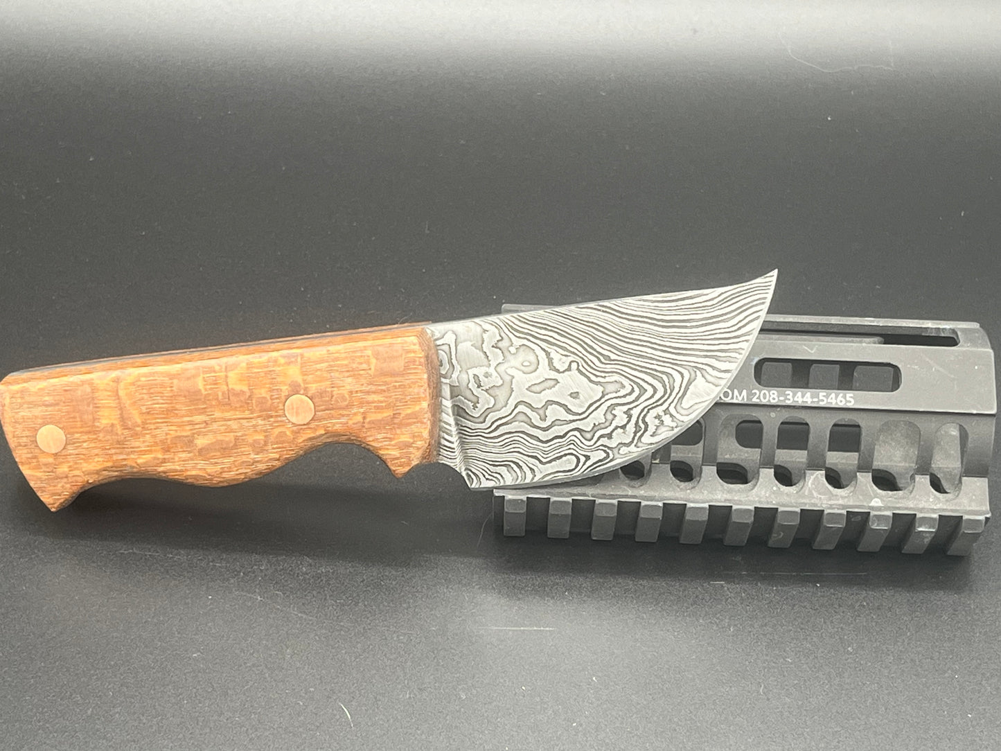 63 Layer Twist Damascus 3" Skinner Rustic Series