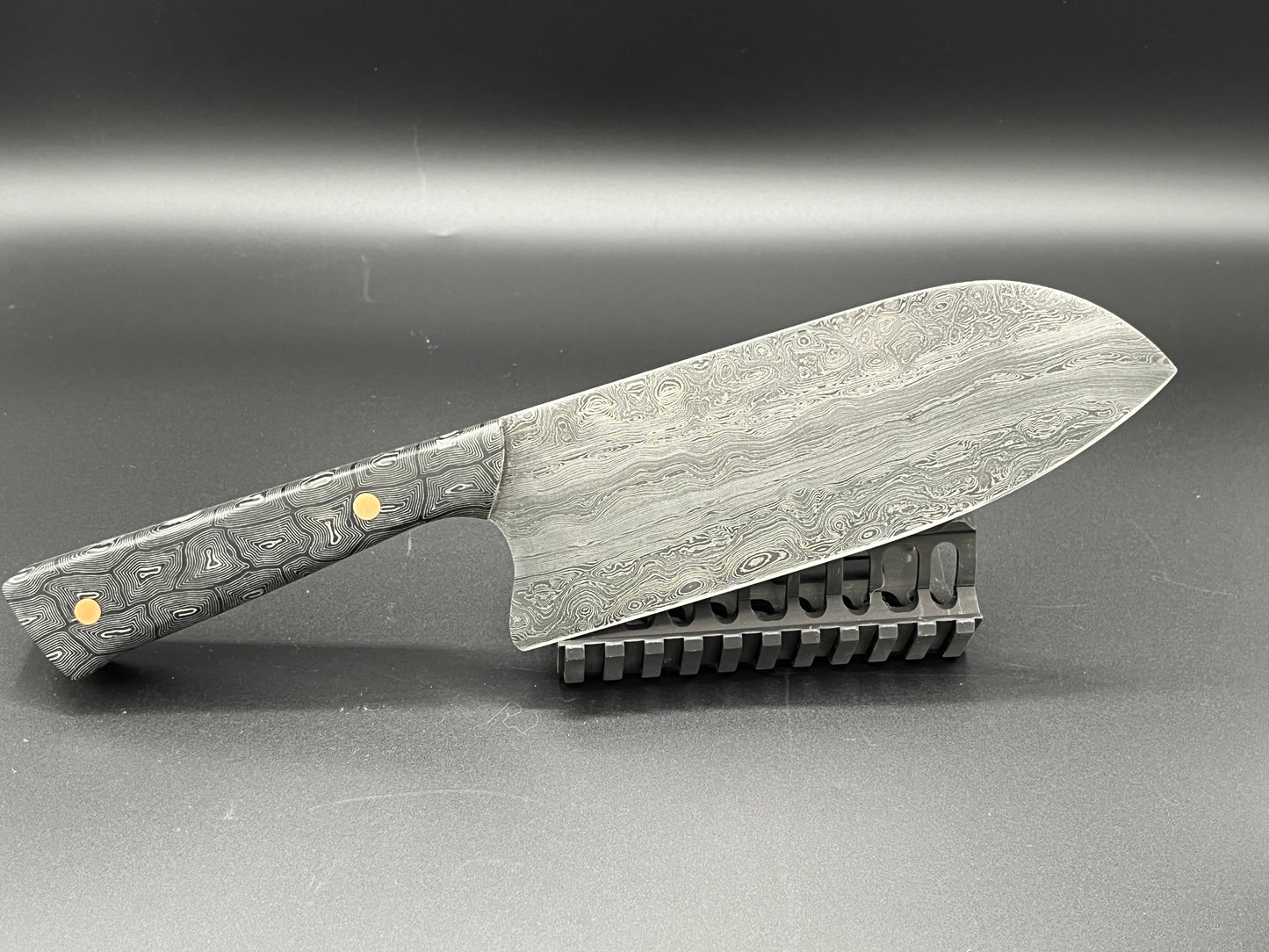 1009 Layer "Riverstorm" Damascus Heavy Duty 7" Santoku